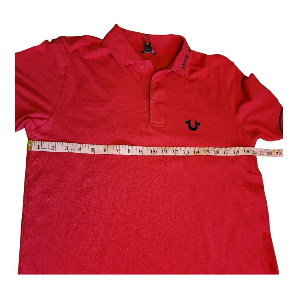 NEW True Religion Branded Collar SS Polo Shirt True Religion Polo Size Medium